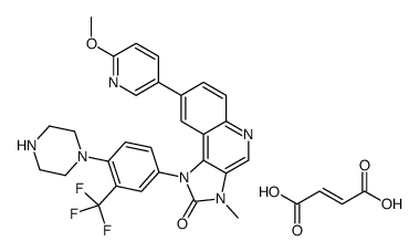 1-(3-三氟甲基-4-(哌嗪-1-基)苯基)-8-(6-甲氧基吡啶-3-基)-3-甲基-1H-咪唑并[4,5-C]喹啉-2(3H)-酮马来酸盐