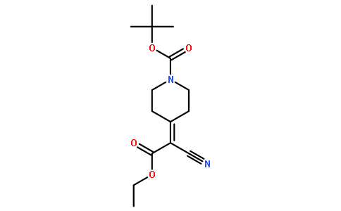 4-(1-氰基-2-乙氧基-2-氧代亚乙基)-1-哌啶羧酸-1,1-二甲基乙酯