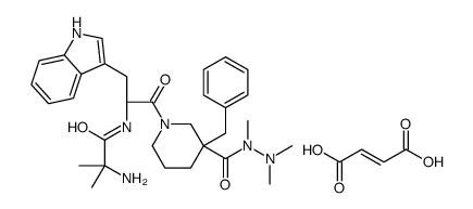 2-amino-N-[(2R)-1-[(3R)-3-benzyl-3-[dimethylamino(methyl)carbamoyl]piperidin-1-yl]-3-(1H-indol-3-yl)-1-oxopropan-2-yl]-2-methylpropanamide,(E)-but-2-enedioic acid