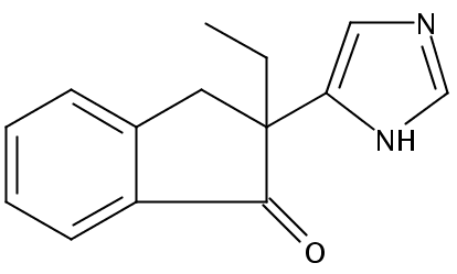 4-（2-乙基-2-茚酮）咪唑