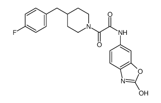 2-[4-[(4-fluorophenyl)methyl]piperidin-1-yl]-2-oxo-N-(2-oxo-3H-1,3-benzoxazol-6-yl)acetamide