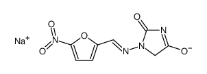 sodium,3-[(E)-(5-nitrofuran-2-yl)methylideneamino]-5-oxo-4H-imidazol-2-olate