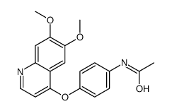 N-[4-(6,7-dimethoxyquinolin-4-yl)oxyphenyl]acetamide