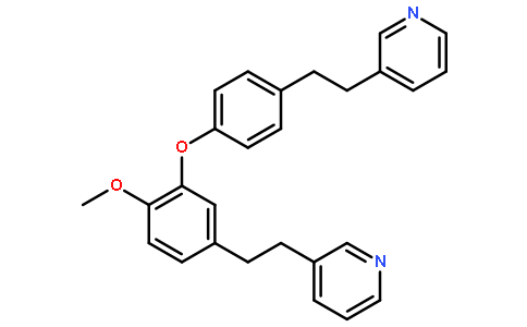 3-[2-(4-{2-Methoxy-5-[2-(3-pyridinyl)ethyl]phenoxy}phenyl)ethyl]p yridine
