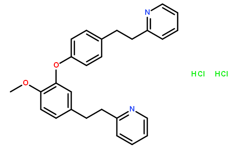 2-[2-(4-{2-Methoxy-5-[2-(2-pyridinyl)ethyl]phenoxy}phenyl)ethyl]p yridine dihydrochloride