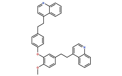 4-[2-(4-{2-Methoxy-5-[2-(4-quinolinyl)ethyl]phenoxy}phenyl)ethyl] quinoline