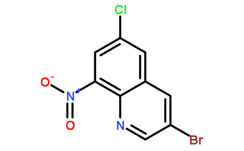 3-溴-6-氯-8-硝基喹啉