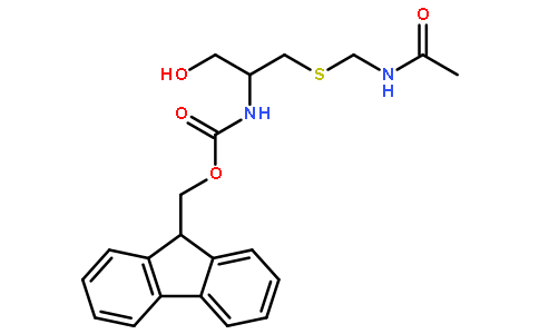 9H-Fluoren-9-ylmethyl {1-[(acetamidomethyl)sulfanyl]-3-hydroxy-2- propanyl}carbamate