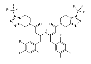 3-[[4-oxo-4-[3-(trifluoromethyl)-6,8-dihydro-5H-[1,2,4]triazolo[4,3-a]pyrazin-7-yl]-1-(2,4,5-trifluorophenyl)but-2-en-2-yl]amino]-1-[3-(trifluoromethyl)-6,8-dihydro-5H-[1,2,4]triazolo[4,3-a]pyrazin-7-yl]-4-(2,4,5-trifluorophenyl)butan-1-one