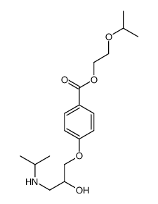 2-propan-2-yloxyethyl 4-[2-hydroxy-3-(propan-2-ylamino)propoxy]benzoate