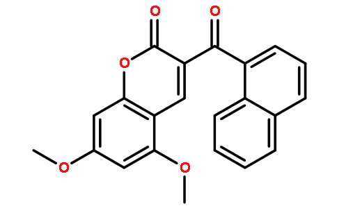 5,7-二甲氧基-3-(1-萘基)香豆素