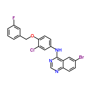 6-溴-N-[3-氯-4-[(3-氟苯基)甲氧基]苯基]喹唑啉-4-胺