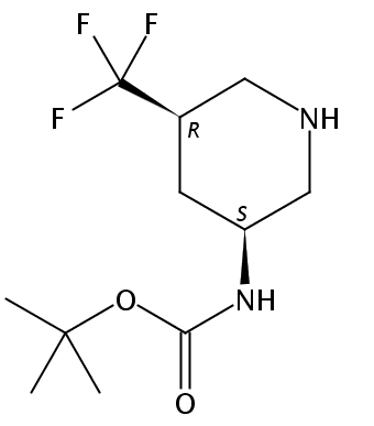 cis-(5-Trifluoromethyl-piperidin-3-yl)-carbamic acid tert-butyl ester