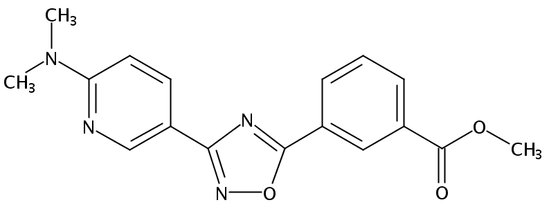 • Benzoic acid, 3-[3-[6-(dimethylamino)-3-pyridinyl]-1,2,4-oxadiazol-5-yl]-, methyl ester
