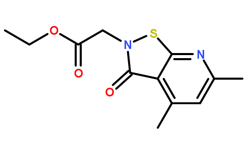 2-(4,6-二甲基-3-氧代异噻唑并[5,4-b]吡啶-2(3h)-基)乙酸乙酯