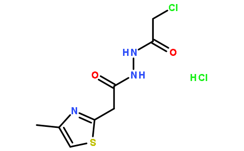 2-氯-N'-[（4-甲基-1,3-噻唑-2-基）乙酰基]乙酰肼盐酸盐