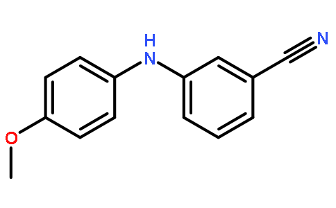 3-(4-甲氧基苯胺基)苯腈
