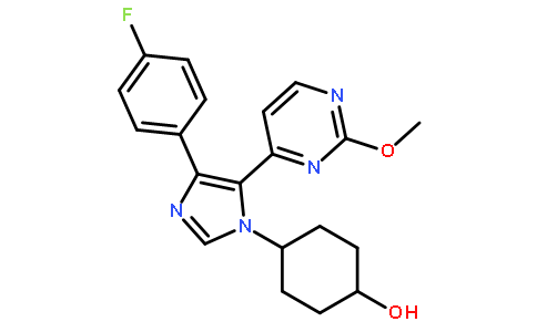 反式-1-(4-羟基环己基)-4-(4-氟苯基)-5-(2-甲氧基嘧啶-4-基)咪唑