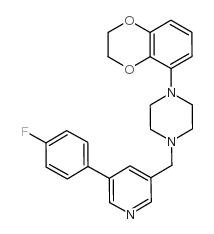 1-(2,3-二氢-1,4-苯并二恶烷-5-基)-4-[[5-(4-氟苯基)-3-吡啶基]甲基]哌嗪
