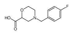 4-(4-Fluorobenzyl)-2-morpholinecarboxylic acid