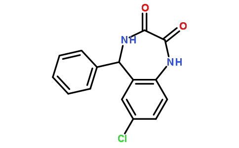 1H-1,4-苯并二氮卓-2,3-二酮,  7-氯-4,5-二氢-5-苯基-