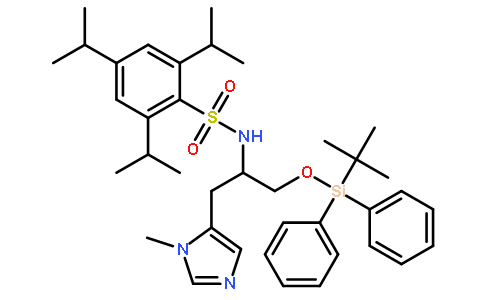 Nα-(2,4,6-三异丙苯基磺酰基)-O-(叔丁基二苯基甲硅基)-π-甲基-L-组氨醇