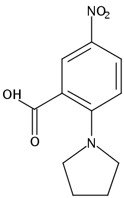 5-硝基-2-(1-吡咯烷)苯羧酸