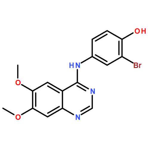 2-溴-4-(6,7-二甲氧基喹唑啉-4-基氨基)苯酚
