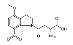 (αR)-α-Amino-2,3-dihydro-4-methoxy-7-nitro-γ-oxo-1H-Indole-1-butanoic Acid