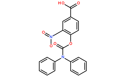 2-硝基-4-羧基苯基-N,N-联苯基氨基甲酸酯