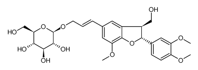 (2E)-3-[(2R,3S)-2-(3,4-Dimethoxyphenyl)-3-(hydroxymethyl)-7-metho xy-2,3-dihydro-1-benzofuran-5-yl]-2-propen-1-yl β-D-glucopyranosi de