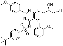 (R)-N-[6-(2,3-二羟基丙氧基)-5-(2-甲氧基苯氧基)-2-(4-甲氧基苯基)-4-嘧啶基]-4-叔丁基苯磺酰胺