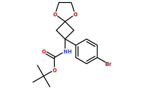 2-(4-溴苯基)-5,8-二噁螺-[3.4]-2-辛基氨基甲酸叔丁酯