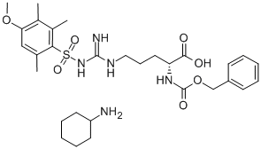N5-[亚氨基[[(4-甲氧基-2,3,6-三甲基苯基L)磺酰基]氨基]甲基]-N2-[苄氧羰基]-D-鸟氨酸环己基铵盐