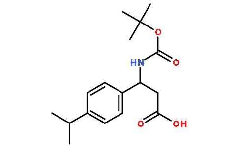 3-[(叔丁氧基羰基)氨基]-3-(4-异丙基苯基)丙酸
