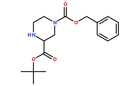 1-苄基 3-叔丁基哌嗪-1,3-二羧酸