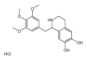 1-[(3,4,5-trimethoxyphenyl)methyl]-1,2,3,4-tetrahydroisoquinolin-2-ium-6,7-diol,chloride