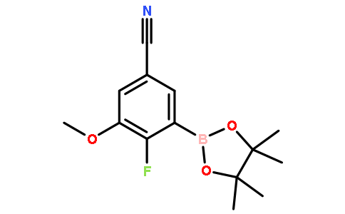 5-氰基-2-氟-3-甲氧基苯硼酸频那醇酯
