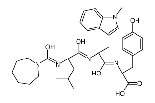 (2R)-2-[[(2R)-2-[[(2S)-2-(azepane-1-carbonylamino)-4-methylpentanoyl]amino]-3-(1-methylindol-3-yl)propanoyl]amino]-3-(4-hydroxyphenyl)propanoic acid