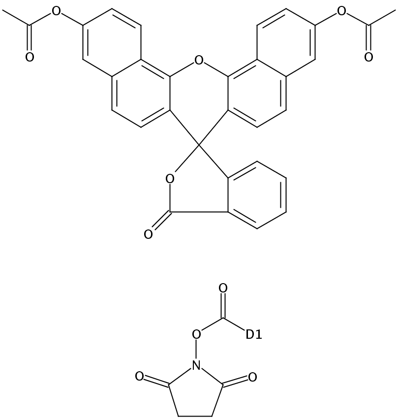 CNFDA, SE  [5(6)-Carboxynaphthofluorescein diacetate, succinimidyl ester]
