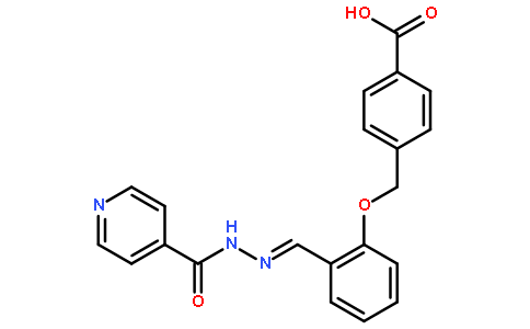 (E)-4-((2-((2-isonicotinoylhydrazono)methyl)phenoxy)methyl)benzoic acid