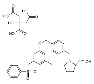 (2R)-1-[[4-[[3-甲基-5-[(苯磺酰基)甲基]苯氧基]甲基]苯基]甲基]-2-吡咯烷甲醇柠檬酸盐