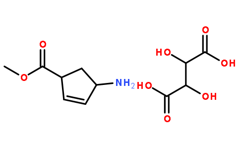 (1S,4R)-4-氨基-环戊-2-烯基-1-甲酸甲酯酒石酸盐