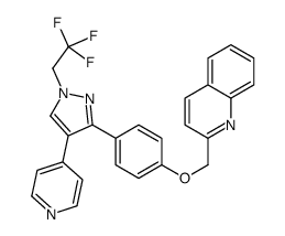 2-{4-[4-吡啶-4-基-1-(2,2,2-三氟-乙基)-1H-吡唑-3-基]-苯氧基甲基}-喹啉