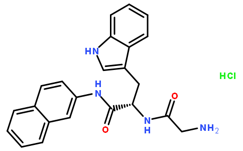 L-色氨酸酰胺,甘氨酰-N-2-萘基-, 盐酸盐 (9CI)