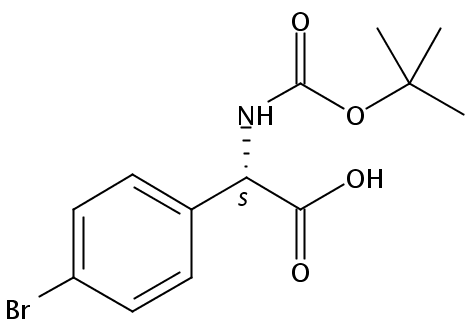 (S)-2-(4-溴苯基)-2-((叔丁氧羰基)氨基)乙酸