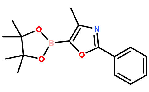 4-甲基-2-苯基-5-(4,4,5,5-四甲基-1,3,2-二噁硼烷-2-基)-1,3-噁唑