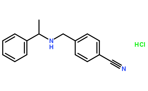 4-(1-苯基-乙基氨基)-甲基-苯甲腈盐酸盐