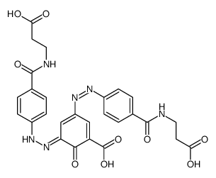 (5Z)-3-[[4-(2-carboxyethylcarbamoyl)phenyl]diazenyl]-5-[[4-(2-carboxyethylcarbamoyl)phenyl]hydrazinylidene]-6-oxocyclohexa-1,3-diene-1-carboxylic acid