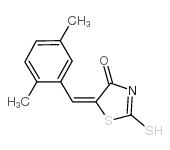 (5E)-5-(2,5-二甲基亚苄基)-2-疏基-1,3-噻唑-4(5H)-酮